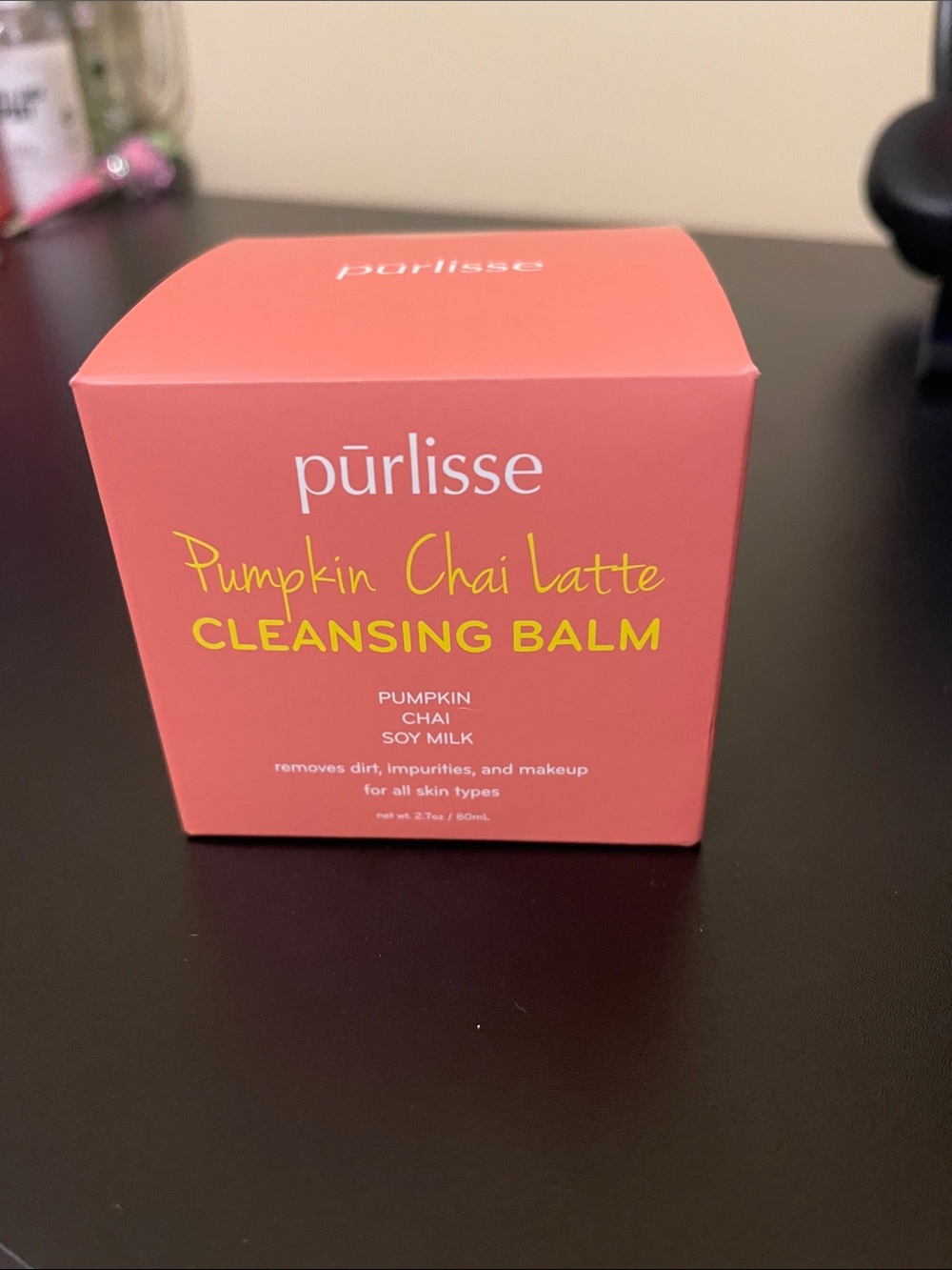 Purlisse pumpkin chai latte cleansing balm